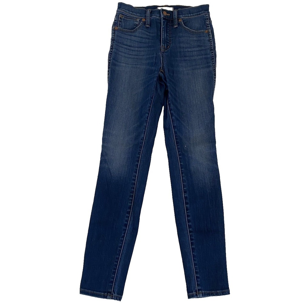 Madewell 10 In High Rise Skinny Jean Womens Size 25 Blue Denim 29in Basic Casual